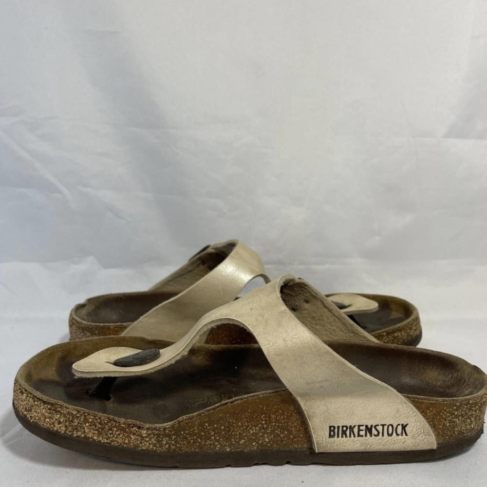 Metallic Thong Birkenstock Sandals